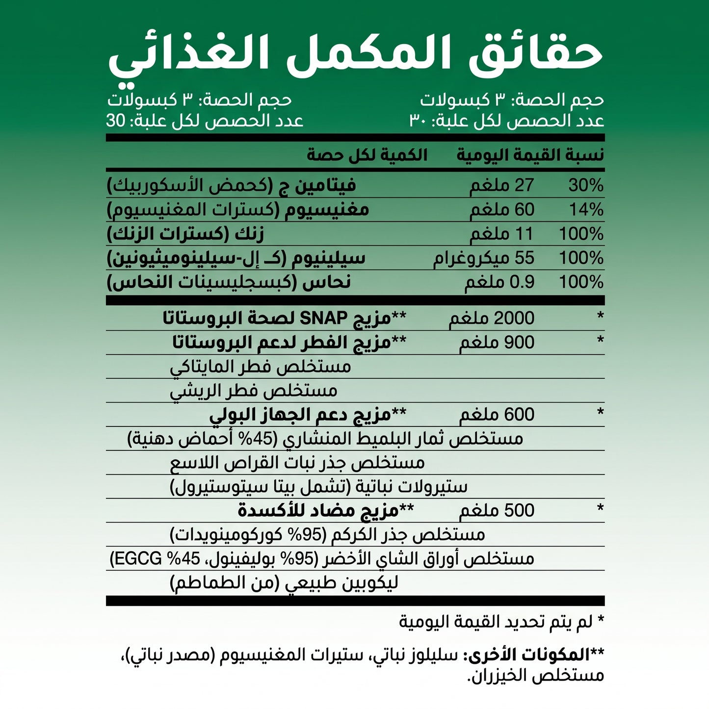 مكمل البروستاتا الطبيعي (إنتاج سعودي محلي%100)